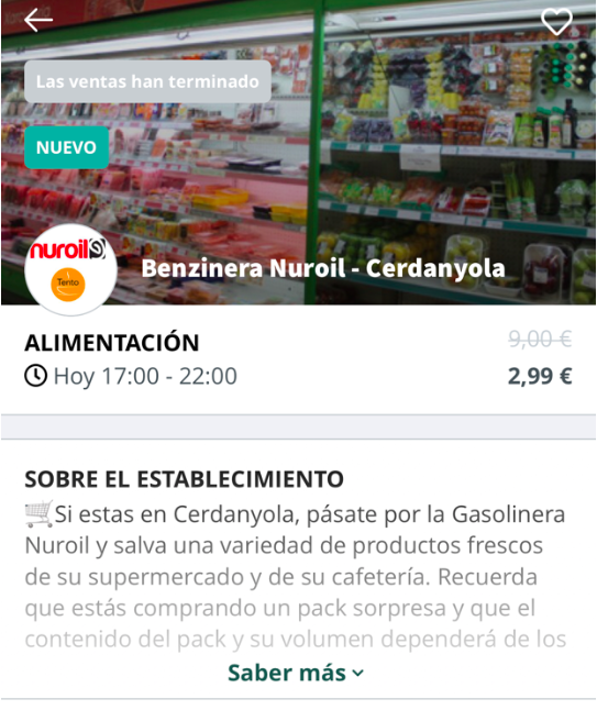 Too Good to Go y el Grupo Sabater Nuri colaboran para evitar el desperdicio de alimentos