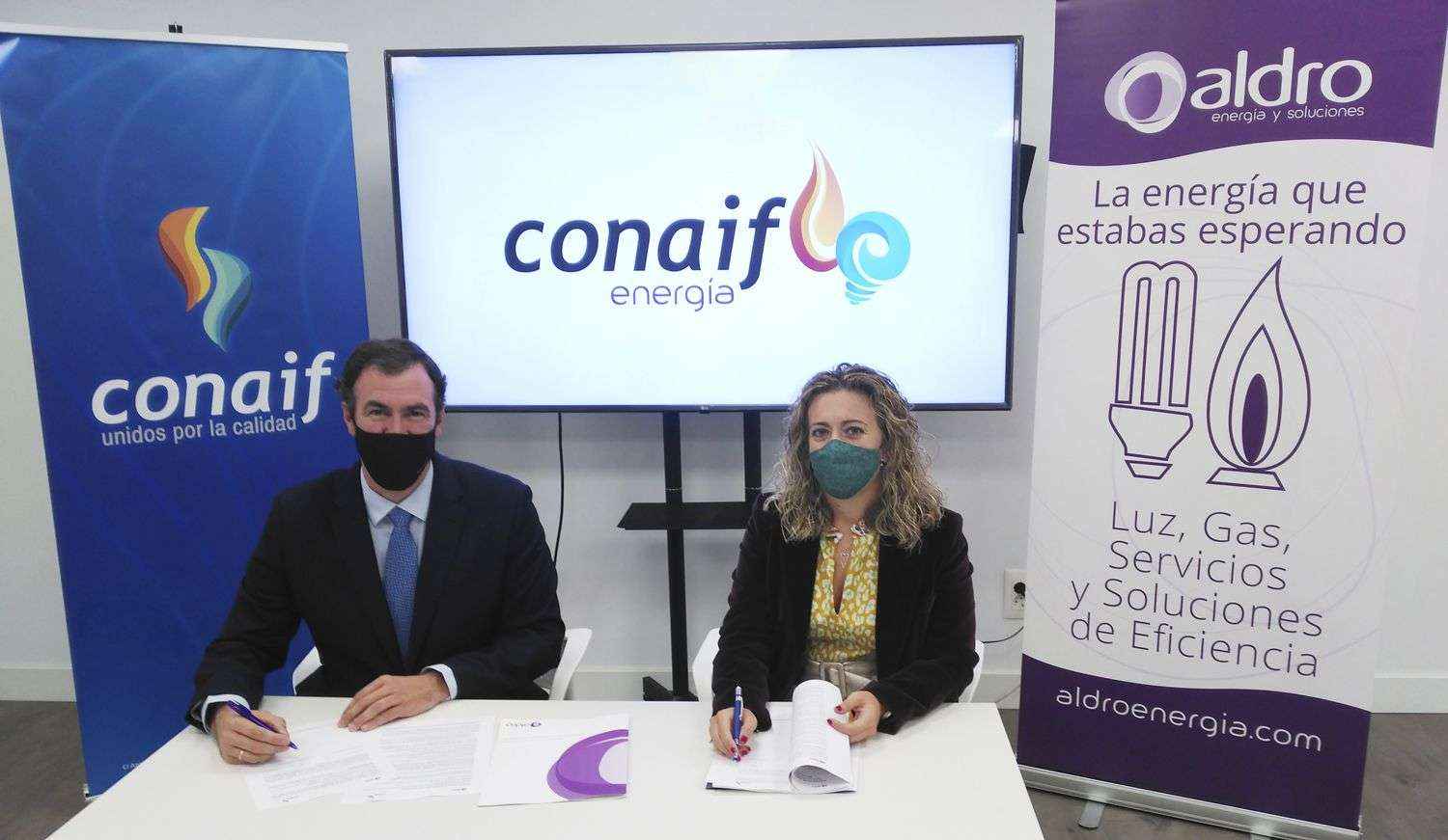 Conaif firma un acuerdo con Aldro para comercializar energía bajo la nueva marca Conaif Energía