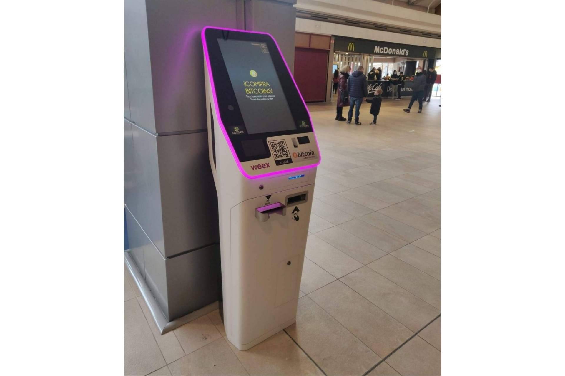 Weex busca su expansión con el objetivo de instalar más de 100 cajeros bitcoin en España