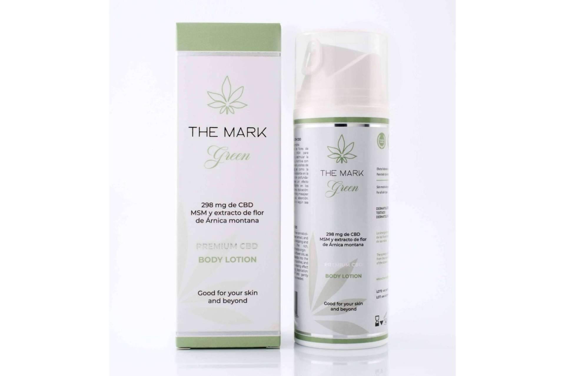 La loción corporal hidratante de alta calidad de The Mark Green