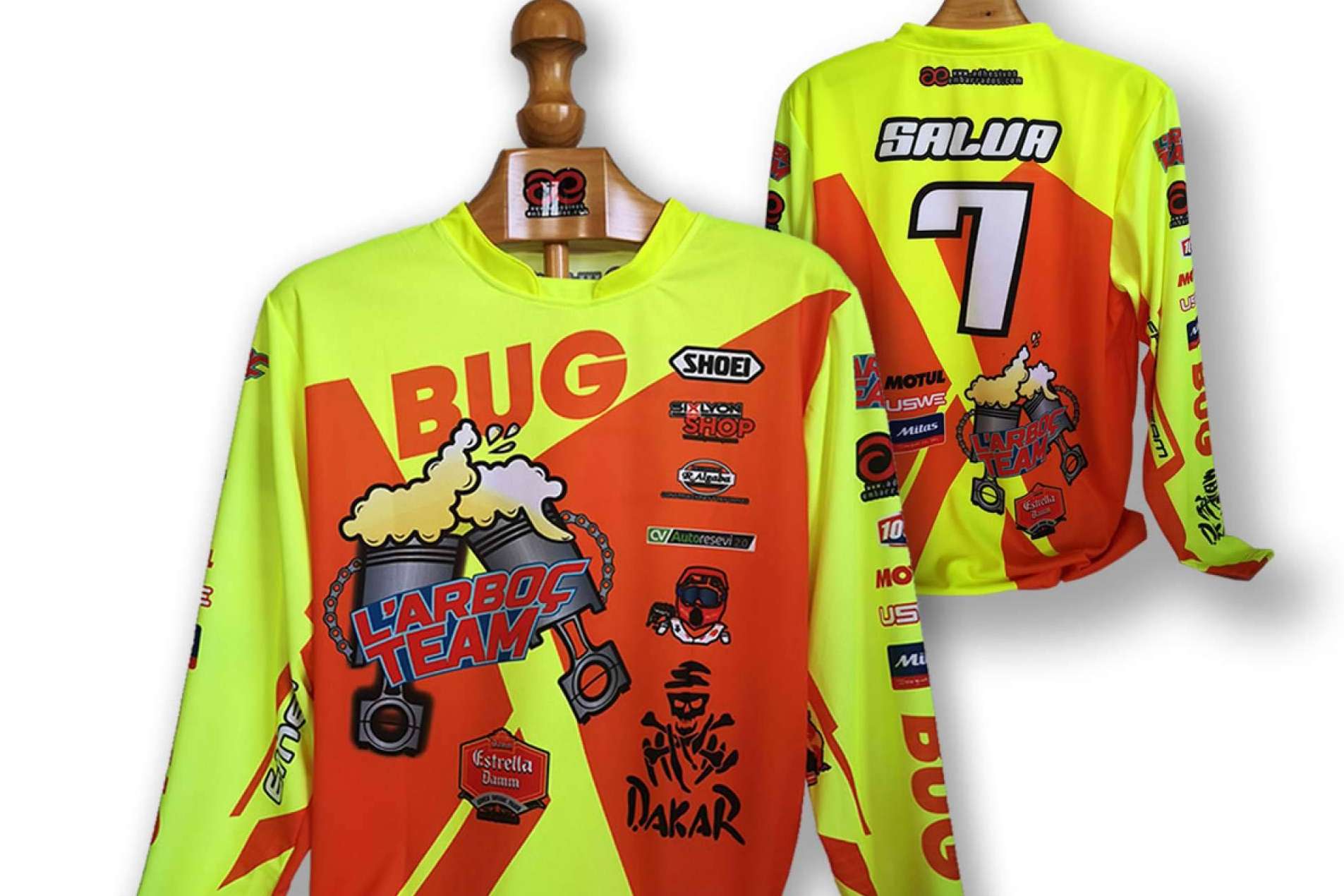Nuevo diseño de camiseta motocross en ADHESIVOSEMBARRADOS, máxima durabilidad para pilotos exigentes